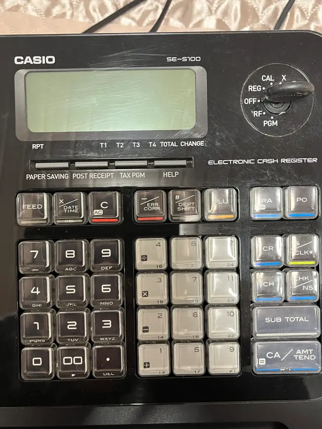 CASIO SE-S100 kassaaparaat
