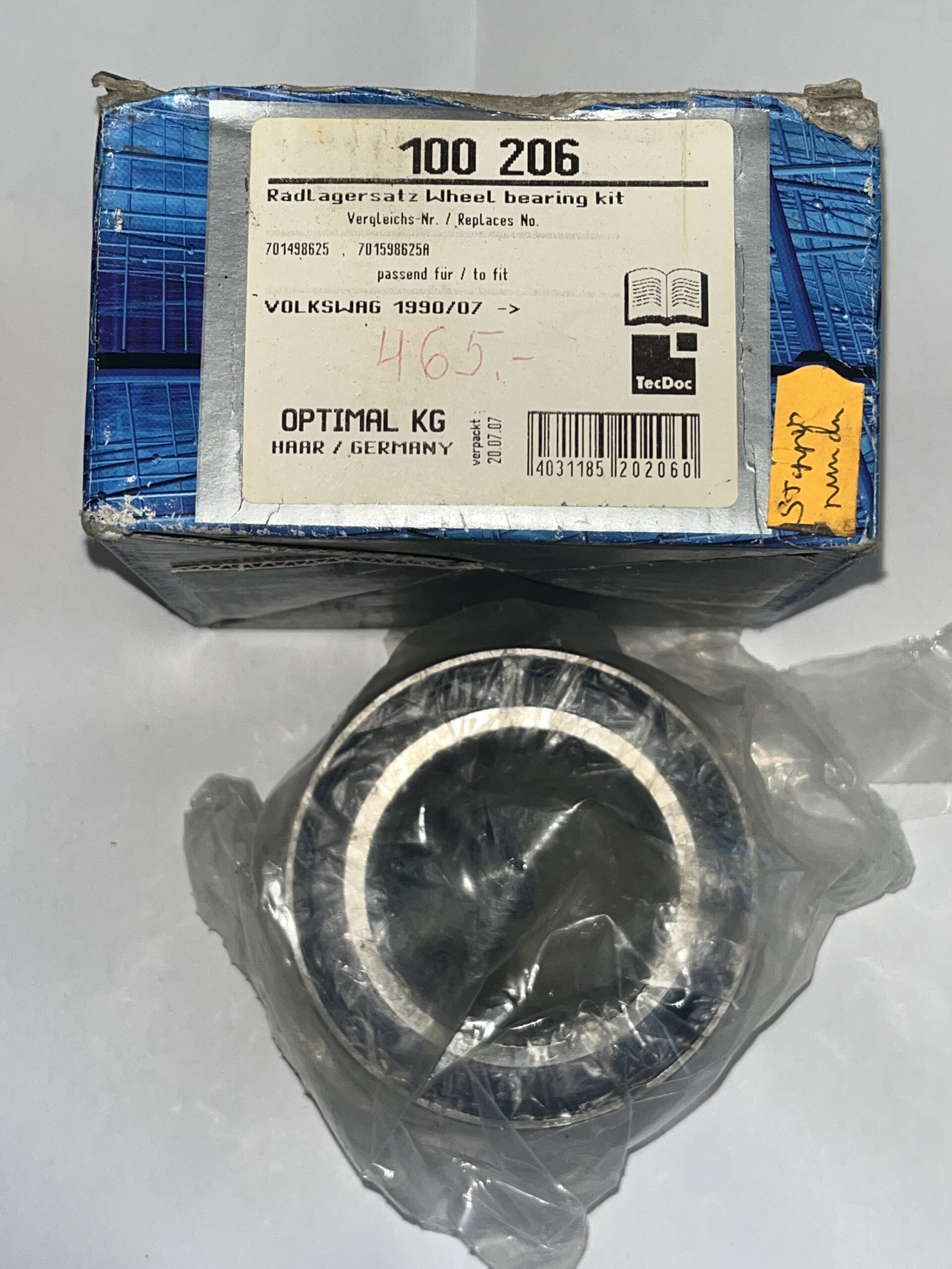 Rattalaager, Käändmik, Rattakinnitus 701598625B VW, VAG, AUDI, SEAT, SKODA…..